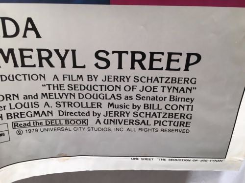 Original 1977 "Seduction of Joe Tynan" 1 Sheet Movie Poster 27x 41" Meryl Streep   - TvMovieCards.com