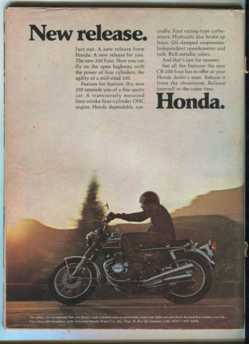 1972 Hot Rod Magazine August Back Issue - Wild Street Vettes   - TvMovieCards.com