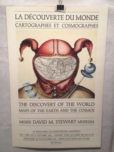 1985 Discovery of the World - Maps of the Earth and the Cosmos Exhibition Poster   - TvMovieCards.com