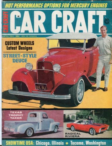 1964 April Car Craft Magazine Back Issue - Street Style Duece 32 Ford Custom   - TvMovieCards.com