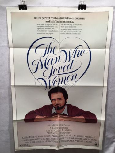 Original 1983 "The Man Who Loved Women" 1 Sheet Movie Poster 27"x 41"   - TvMovieCards.com