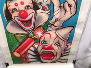 Original 1950s Clyde Beatty Cole Bros Circus Poster Clowns Dynamite Linen Backed   - TvMovieCards.com