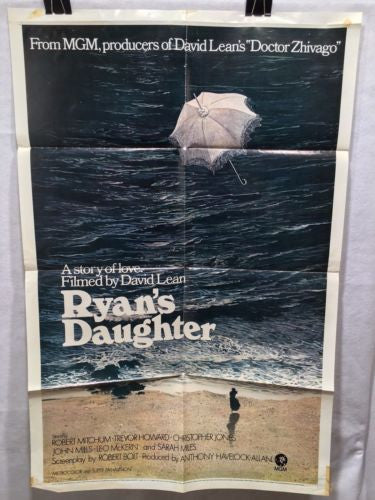 Original 1970 "Ryan's Daughter" 1 Sheet Movie Poster 27x 41" Robert Mitchum   - TvMovieCards.com