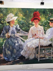 Three Sisters - A Study in June Sunlight - Edmund C Tarbell NYGS 33x30 Print   - TvMovieCards.com