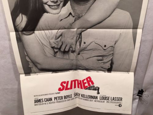 Original 1973 "Slither" 1 Sheet Movie Poster 27"x 41" James Caan Peter Boyle   - TvMovieCards.com