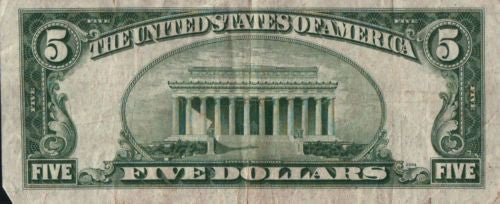 (3) 1953 Fr 1655 $5 Silver Certificates Blue Seal Lincoln Priest and Humphrey   - TvMovieCards.com