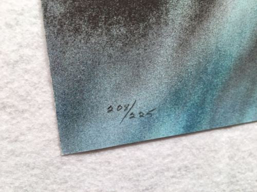 Vintage Gagnon Waves Crashing On Rocks Lithograph Signed Numbered 208/225 Print   - TvMovieCards.com