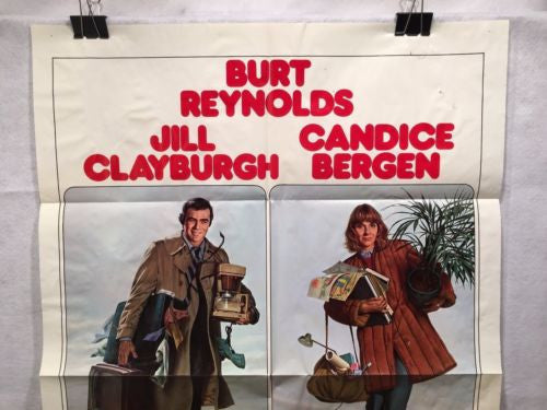 Original 1977 "Starting Over" 1 Sheet Movie Poster 27"x 41" Burt Reynolds   - TvMovieCards.com