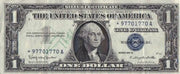 (2) 1957B* $1 Star Silver Certificate Fr 1621 Blue Seal Granahan / Dillon XF   - TvMovieCards.com