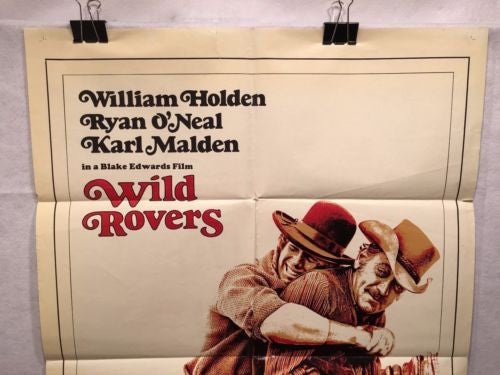Original 1971 "Wild Rovers" 1 Sheet Movie Poster 27x 41" Ryan Oneal   - TvMovieCards.com