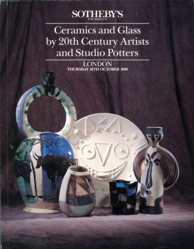Sotheby's Auction Catalog October 18 1990 - 20th Century Ceramics and Glass   - TvMovieCards.com