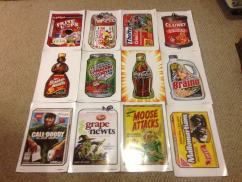 2012 Topps Series 1 Wacky Packages Poster Complete Set All 24 Not folded Mint   - TvMovieCards.com