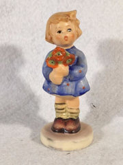 Goebel Hummel Figurine TMK6 #239/A "Girl with Nosegay" 3.5"   - TvMovieCards.com