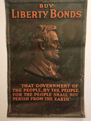 World War I Buy Liberty Bonds Poster WWI Abraham Lincoln Government of People US   - TvMovieCards.com