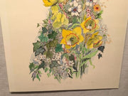 Vintage M Cole "Daffodils and Tulips" Lithograph Signed Numbered 58/350 Print   - TvMovieCards.com