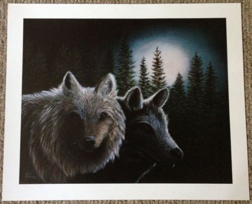Betsy Popp " Misty Moon Hunters" Lithograph Print Number/Signed   - TvMovieCards.com