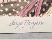 Les Confidences- Serge Marjisse - Lithograph Art Print Poster 25.5 x 19.5   - TvMovieCards.com