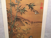 Vintage Chinese Artist Mandarin Ducks by a Stream New York Graphic Society Print   - TvMovieCards.com