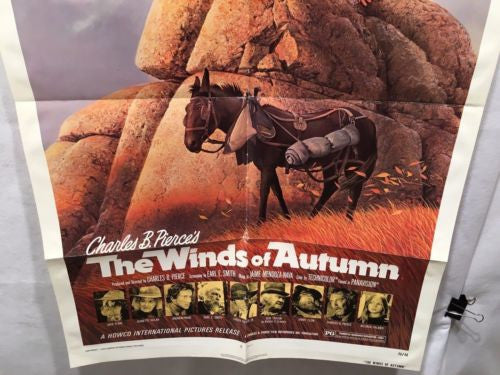 Original 1976 "The Winds of Autumn" 1 Sheet Movie Poster 27x 41" Jack Elam   - TvMovieCards.com