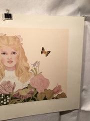 Miriam Ecker "Florescence" Young Girl in Flowers Signed Numbered 34/300 Print   - TvMovieCards.com