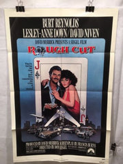 Original 1980 "Rough Cut"  1 Sheet Movie Poster 27"x 41" Burt Reynolds   - TvMovieCards.com