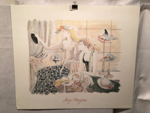 Boutique De Modista - Serge Marjisse - Lithograph Art Print Poster 30 x 25.5   - TvMovieCards.com