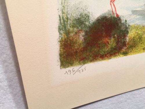 Judith Bledsoe Signed Lithograph Print - Sail Boats In Small Harbor   - TvMovieCards.com