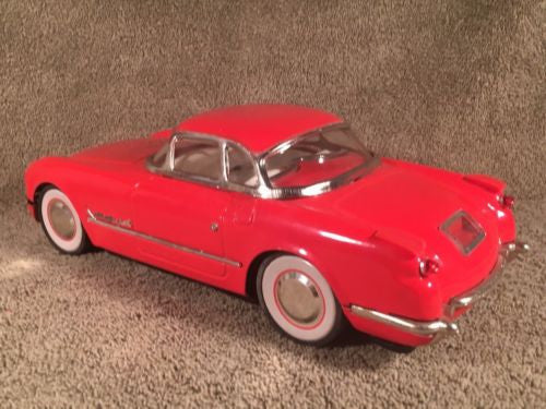 New Toy MF-316 China 1:18 Red 1953 CHEVROLET CORVETTE Coupe Tin Friction   - TvMovieCards.com