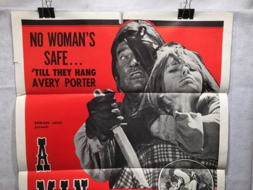 Original 1973 "A Man For Hanging" 1 Sheet Movie Poster 27"x 41"   - TvMovieCards.com
