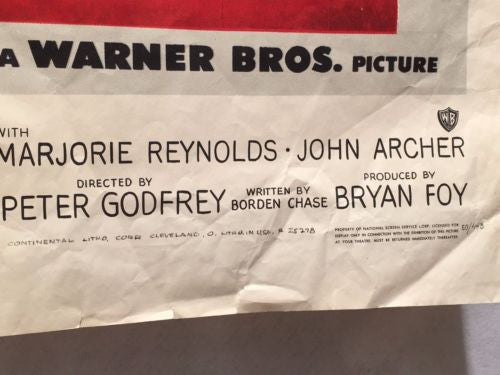 Original 1950 The Great Jewel Robber Movie Poster 27 x 41 Great for Decor   - TvMovieCards.com