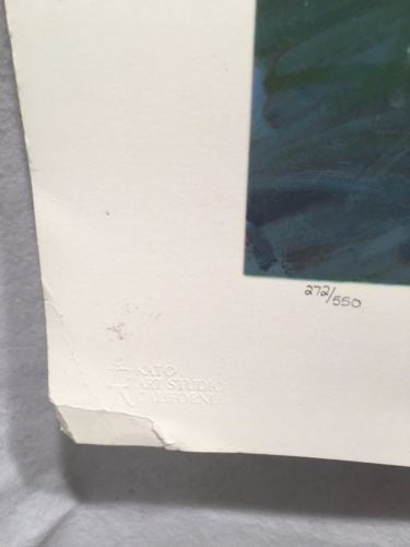 Vintage L. Gordon - Garden Of Melody Serigraph Print Signed Numbered 272/550   - TvMovieCards.com