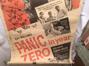 Vintage Original Panic in Year Zero Movie Poster - 1962 - Ray Milland 40"x60"   - TvMovieCards.com
