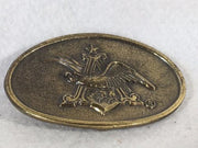 1980 Great American Buckle Company Brass Belt Buckle - Angry Bald Eagle   - TvMovieCards.com