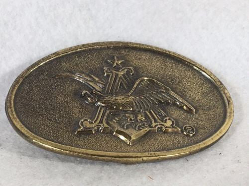 1980 Great American Buckle Company Brass Belt Buckle - Angry Bald Eagle   - TvMovieCards.com