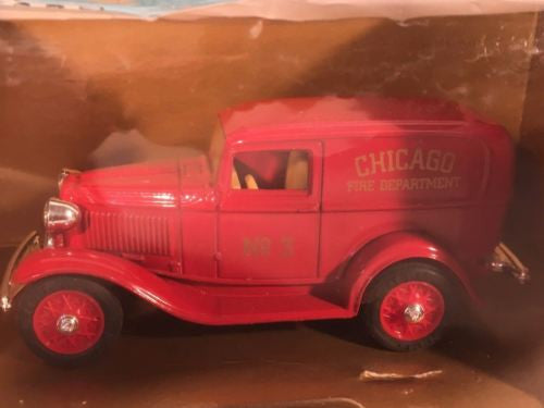 Ertl 1/43 Diecast Car '32 Ford Panel Truck Truck 2504 - Chicago Fire Dept   - TvMovieCards.com
