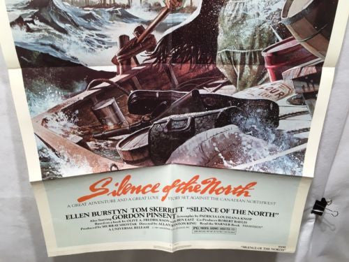 Original 1981 "Silence of the North" 1 Sheet Movie Poster 27"x 41" Tom Skerritt   - TvMovieCards.com