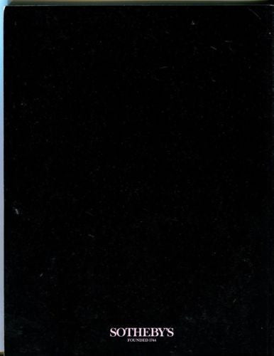 Sotheby's Auction Catalog March 24th 1990 Furniture Decorations and Works of Art   - TvMovieCards.com