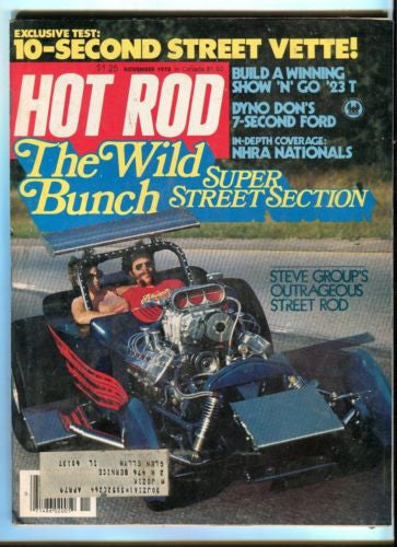 1978 November Hot Rod Magazine Back Issue - Wild Bunch Super Street Section   - TvMovieCards.com