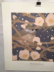 Flowering Quince - Sudi Mccollum - Lithograph Art Print Poster 24" x 24"   - TvMovieCards.com