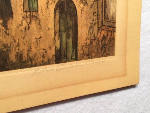Soleil De Juin After Julien Celos Lithograph Print - Canal Scene - No. 12408   - TvMovieCards.com