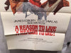 Original 1972 "A Reason to Live A Reason to DIe!" 1 Sheet Movie Poster 27"x 41"   - TvMovieCards.com