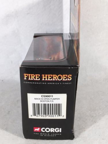 Corgi Diecast Firetruck FIRE HEROES 1953 Mack B Open Pumper CS90011 Boston F.D.   - TvMovieCards.com