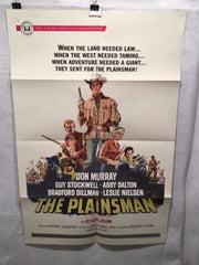 1966 Don Murray "The Plainsman" One Sheet Movie Poster - 27x41   - TvMovieCards.com