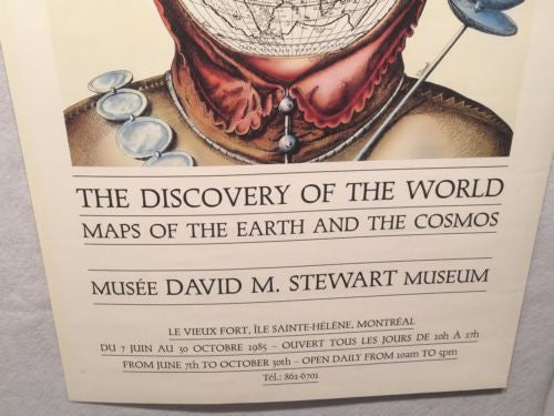 1985 Discovery of the World - Maps of the Earth and the Cosmos Exhibition Poster   - TvMovieCards.com