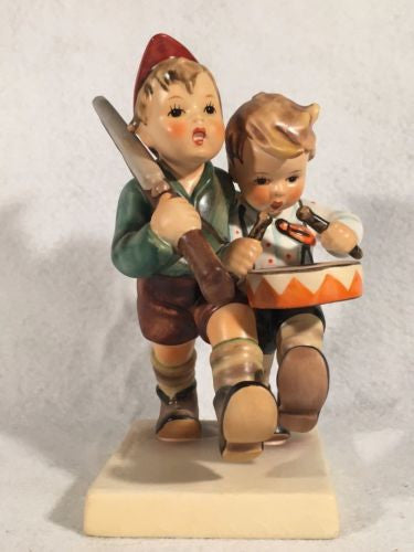 Goebel Hummel Figurine TMK5 #50 2/0 "Volunteers" 5.5" Tall   - TvMovieCards.com