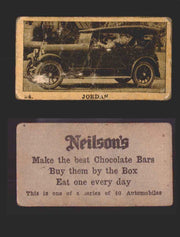 1920s Neilson's Chocolate Automobile Vintage Trading Cards U Pick Singles #1-40 #24 Jordan  - TvMovieCards.com