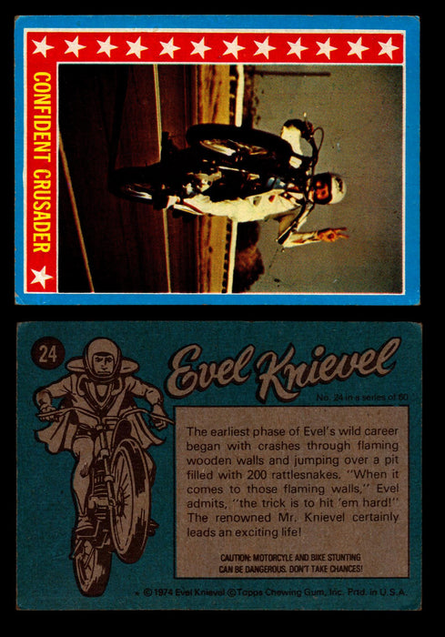 Evel Knievel Topps 1974 Vintage Trading Cards You Pick Singles #1-60 #24  - TvMovieCards.com