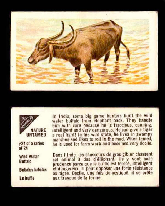 Nature Untamed Nabisco Vintage Trading Cards You Pick Singles #1-24 #24 Wild Water Buffalo  - TvMovieCards.com
