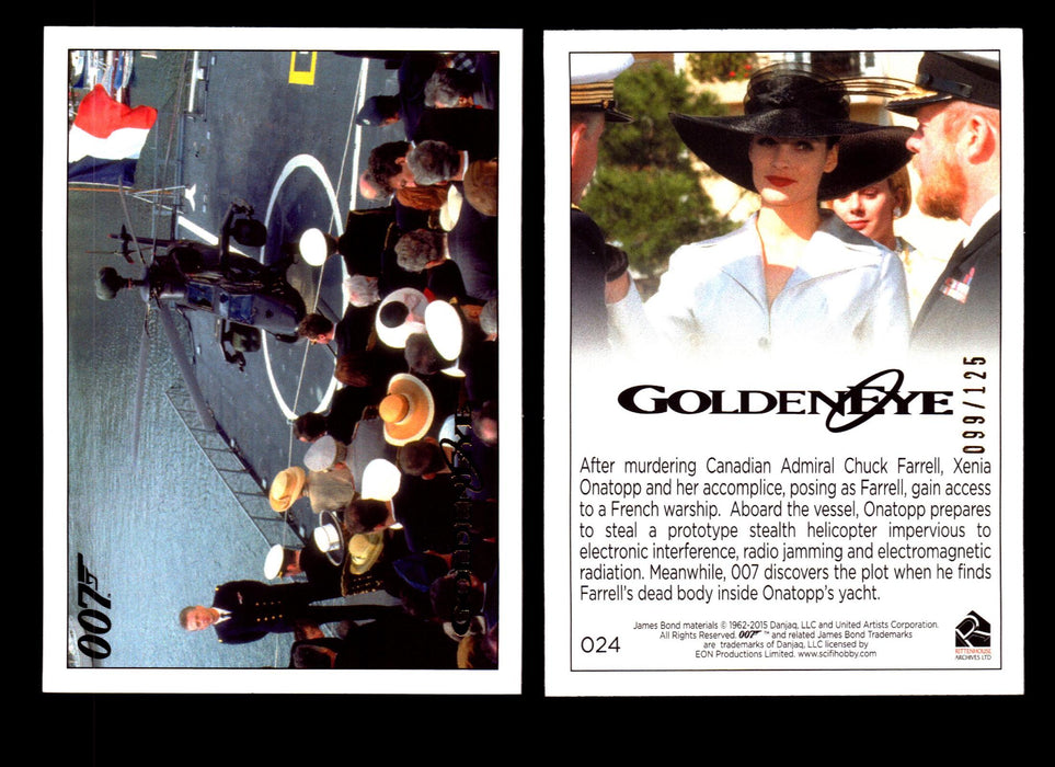 James Bond Archives 2015 Goldeneye Gold Parallel Card You Pick Single #1-#102 #24  - TvMovieCards.com