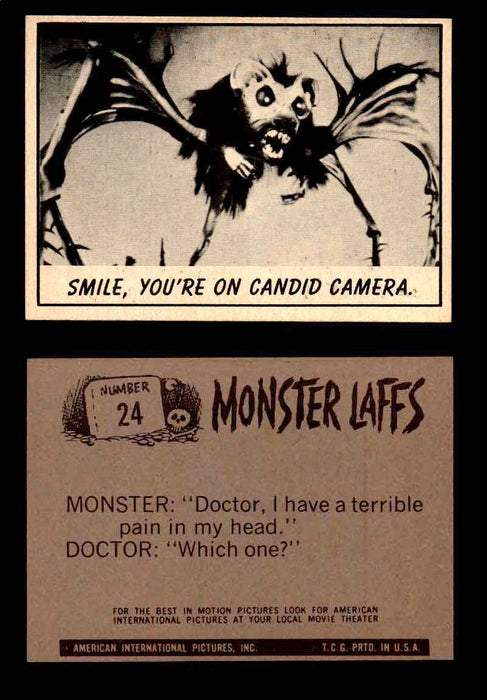 Monster Laffs 1966 Topps Vintage Trading Card You Pick Singles #1-66 #24  - TvMovieCards.com